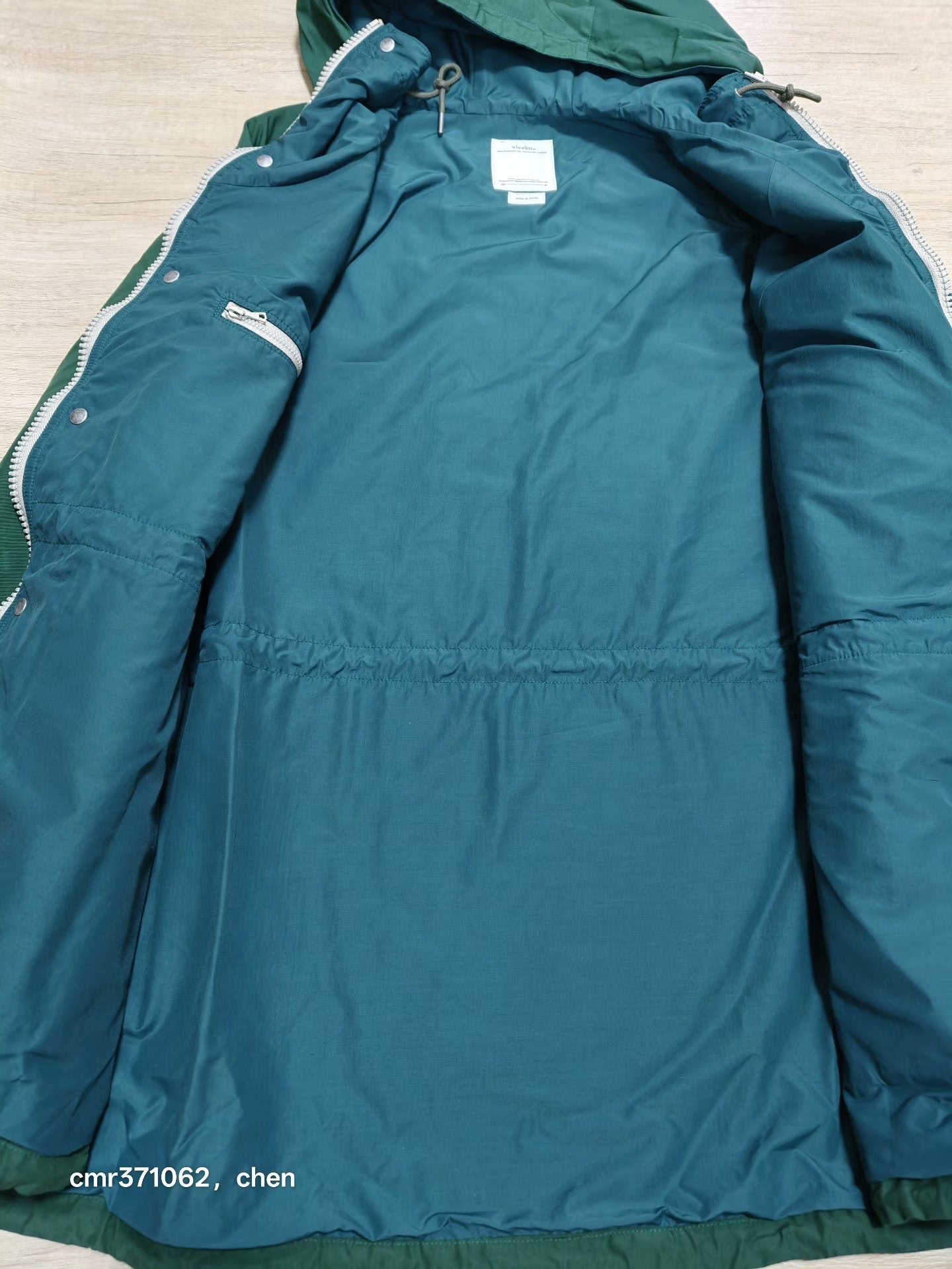 Visvim 21SS Lakota Parka (NY/C) — label
