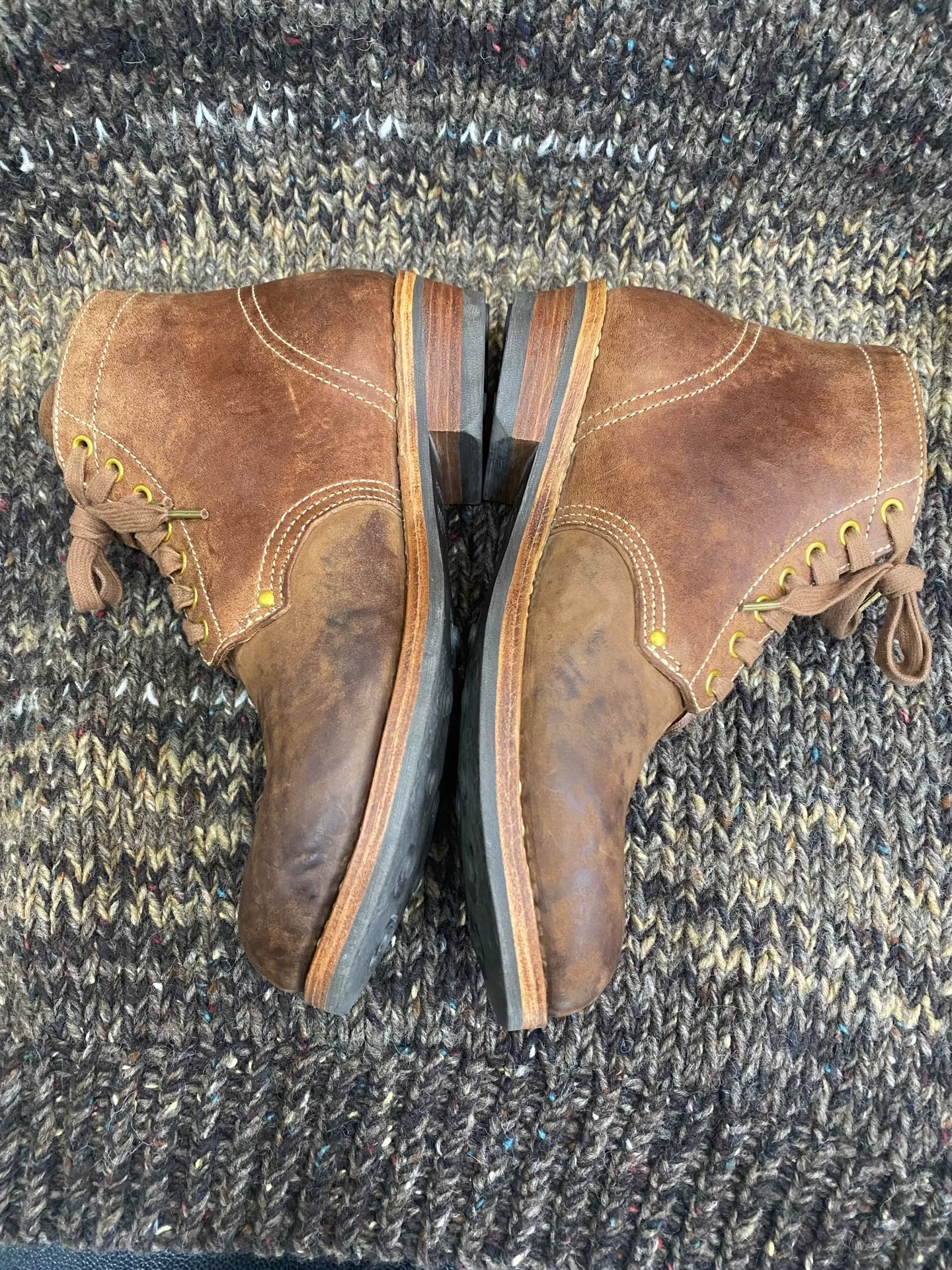 VISVIM 19SS BRIGADIER BOOTS FOLK — front