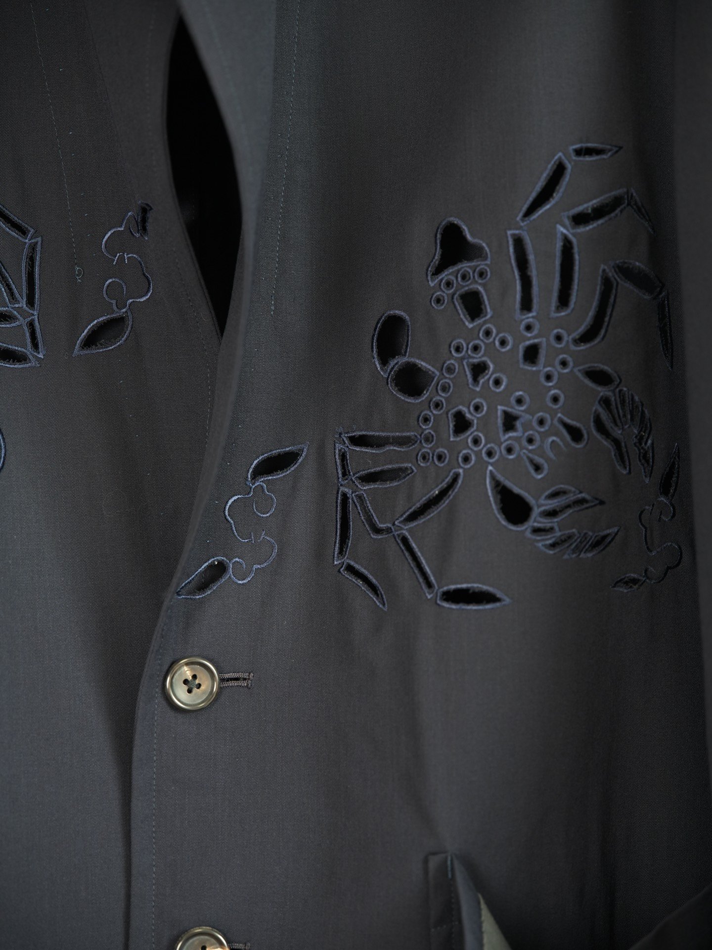 Yohji Yamamoto 96SS Crab Hollow Suit — label