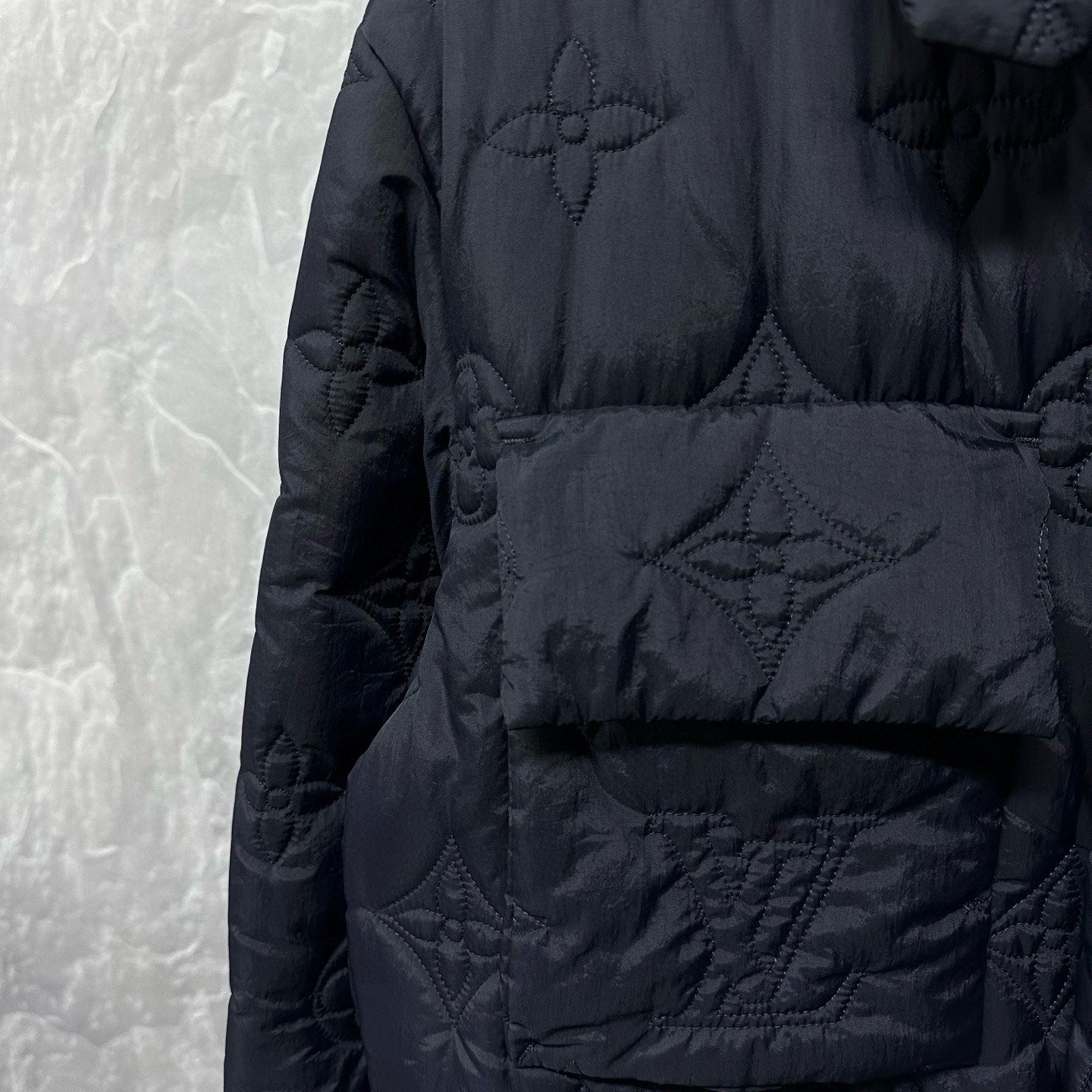 Louis Vuitton Quilted Monogram Cotton Jacket — detail