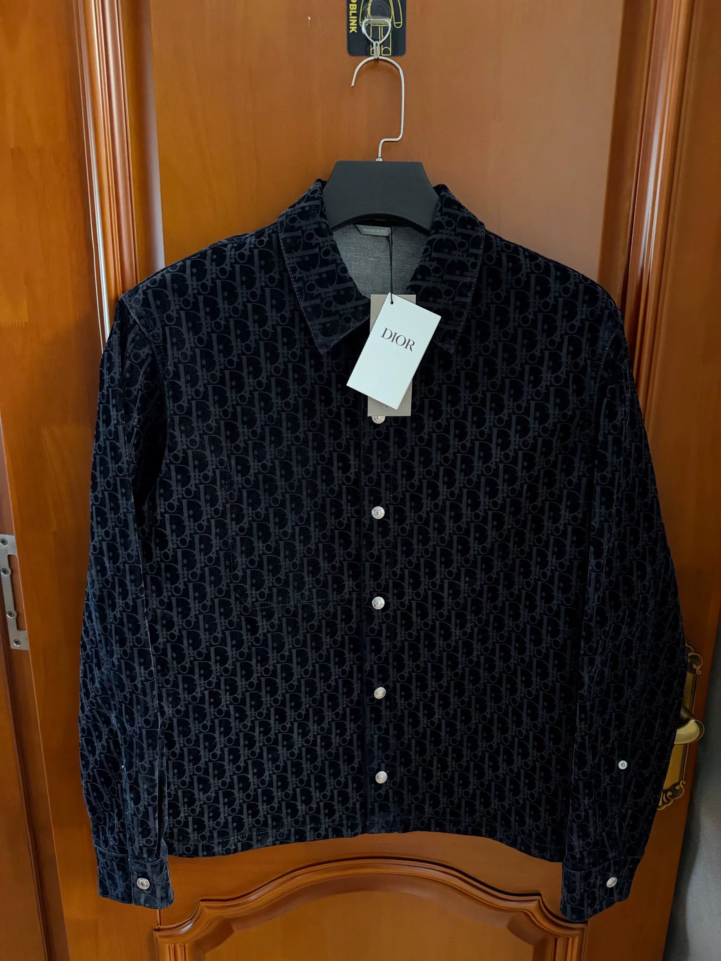Dior All-over Logo Flocked Shirt