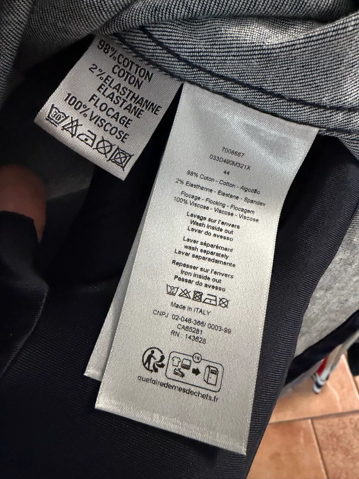 Dior All-over Logo Flocked Shirt — back