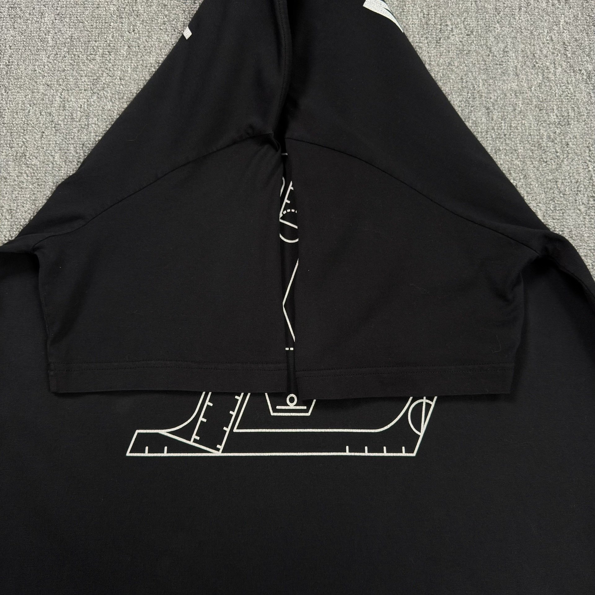 LV NBA Large Logo Black T-Shirt — back