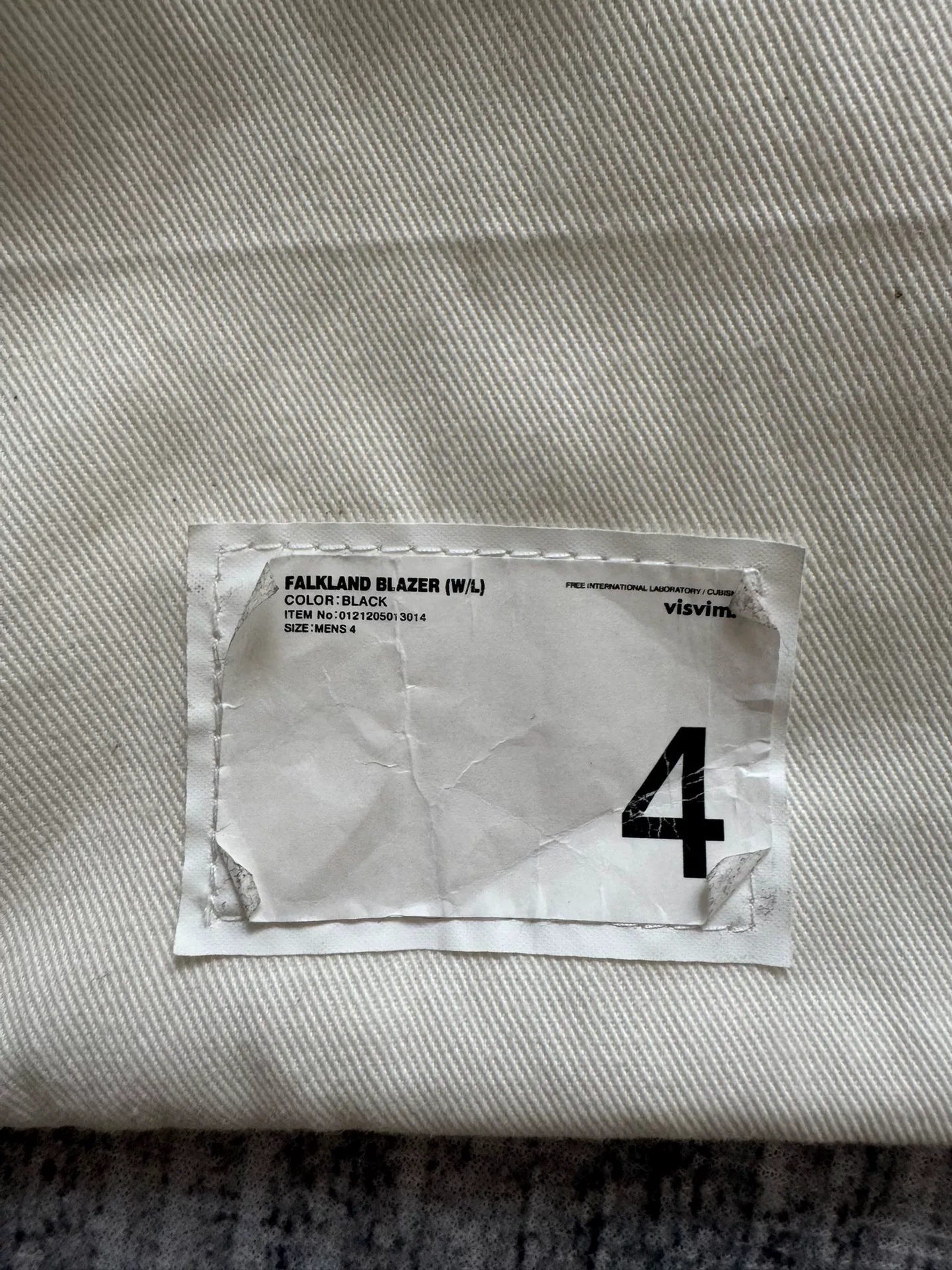 VISVIM 21AW FALKLAND BLAZER — label