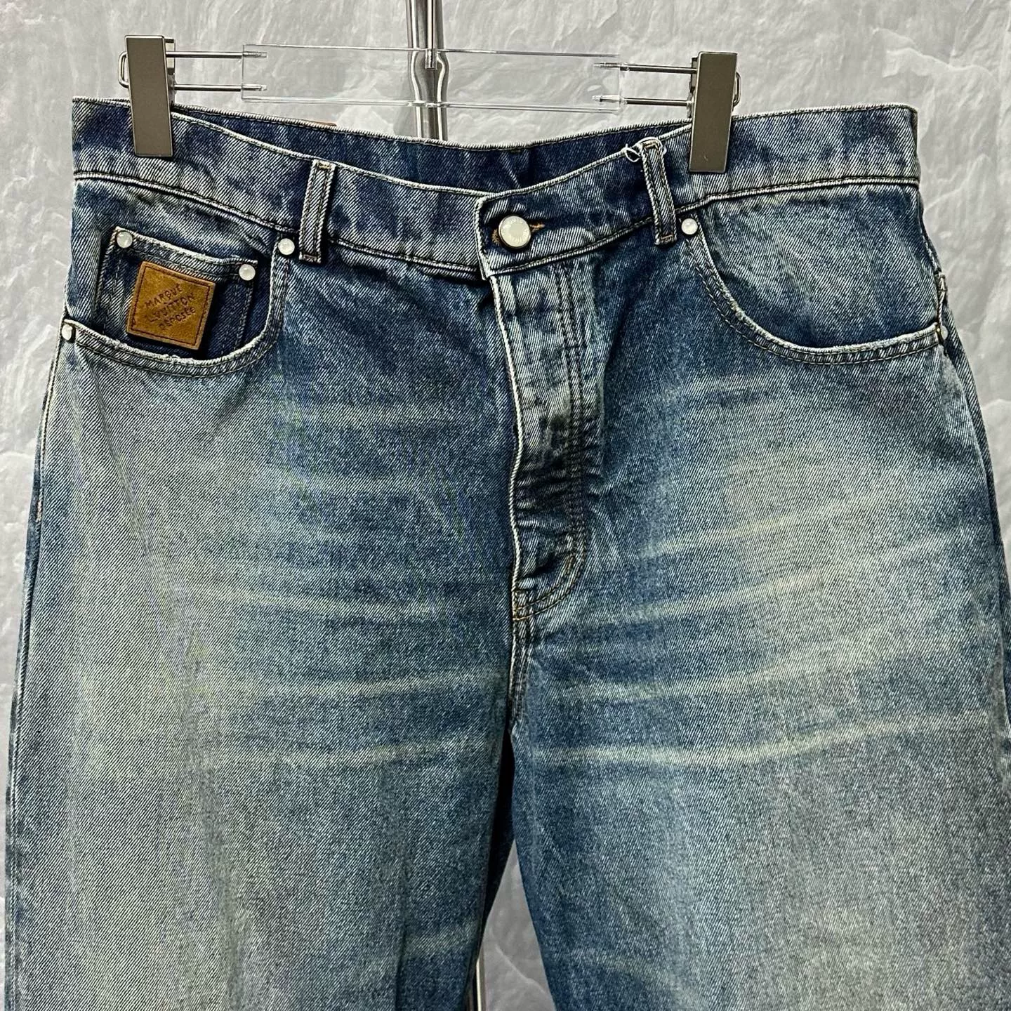 Louis Vuitton SS25 Washed Denim Pants — front