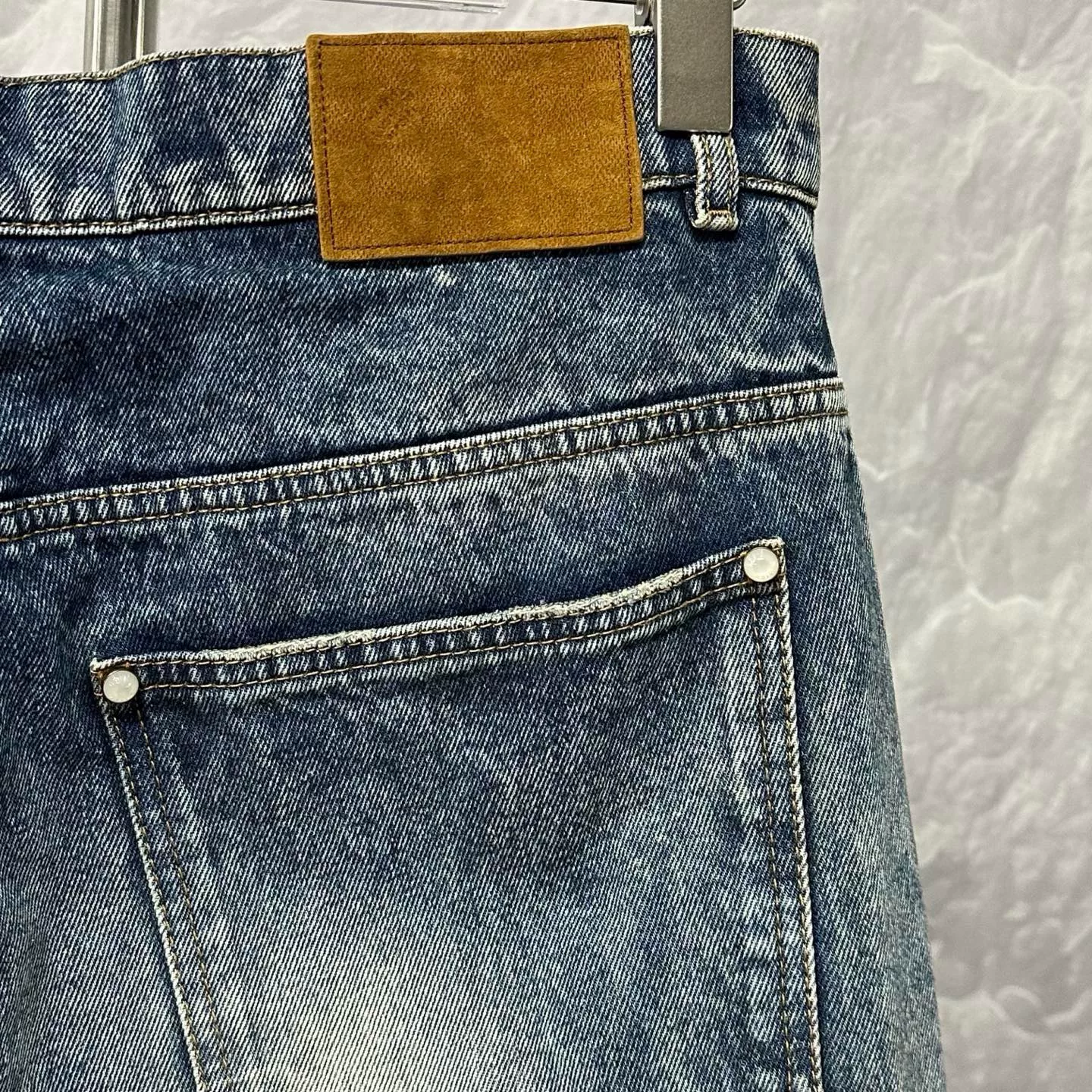 Louis Vuitton SS25 Washed Denim Pants — detail