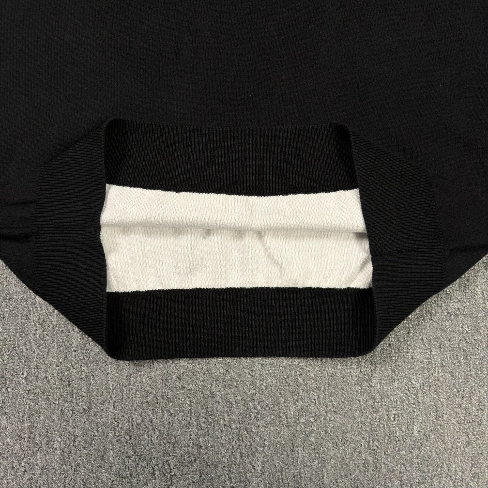 Louis Vuitton Black Gradient Monogram Sweater — label