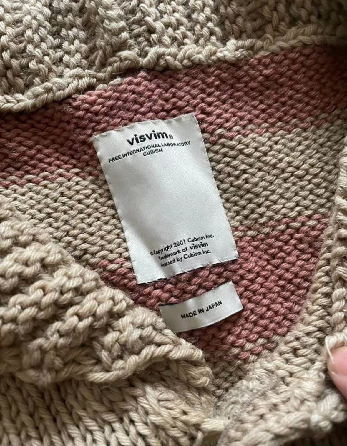 Visvim Sturgis Flag Sweater — detail