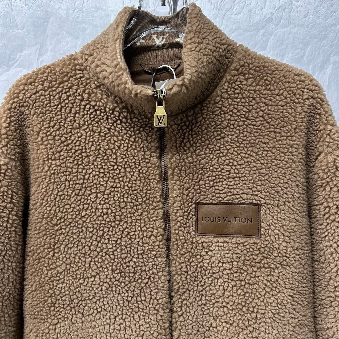 Louis Vuitton SS25 Teddy Stand Collar Jacket — front