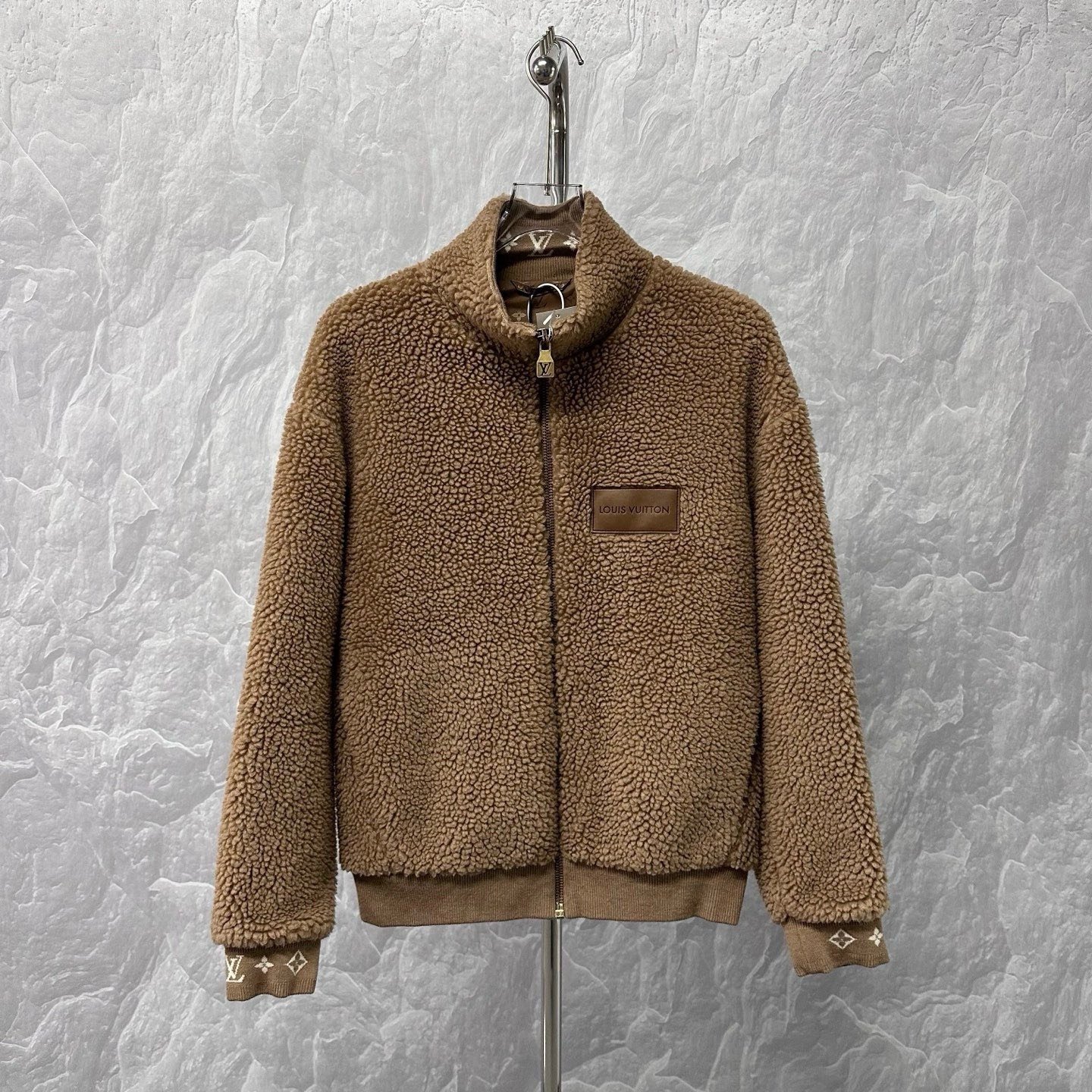 Louis Vuitton SS25 Teddy Stand Collar Jacket