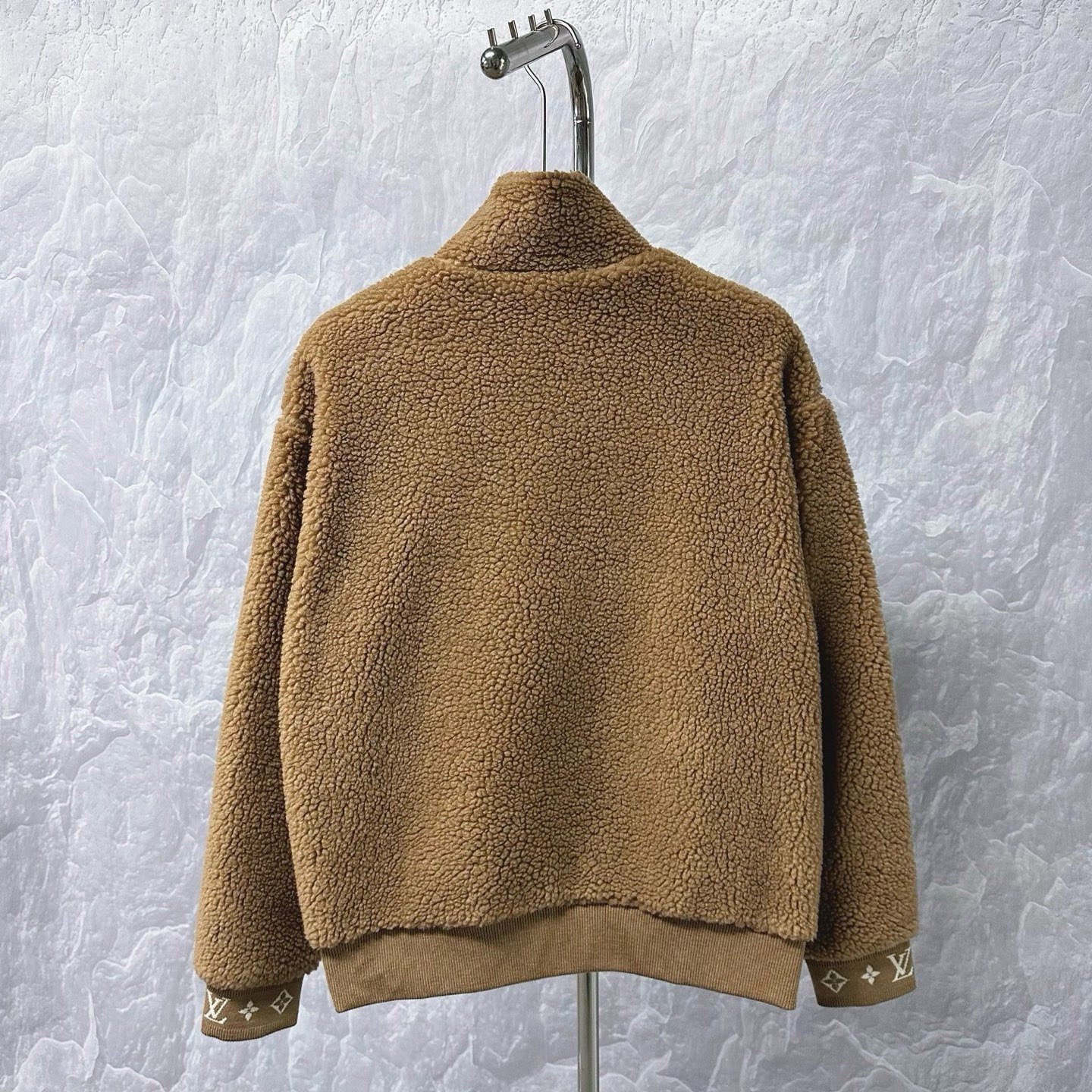 Louis Vuitton SS25 Teddy Stand Collar Jacket — back