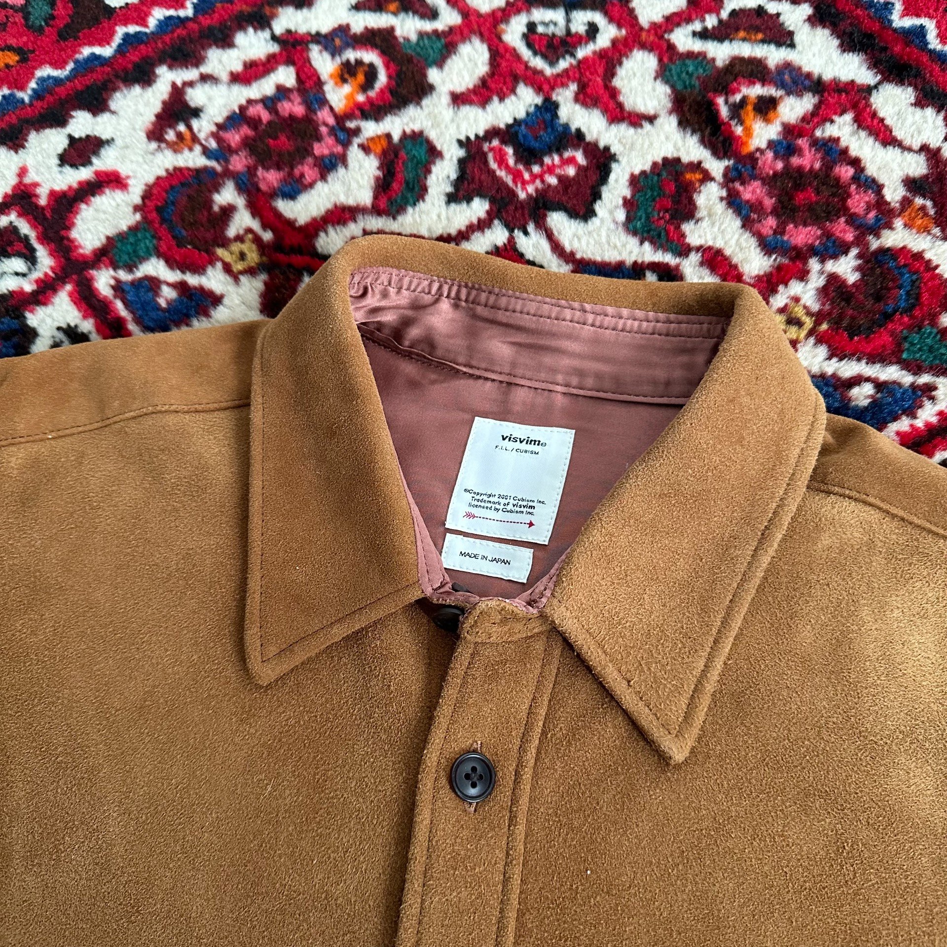 visvim 22AW Lumber Deerskin Shacket — back