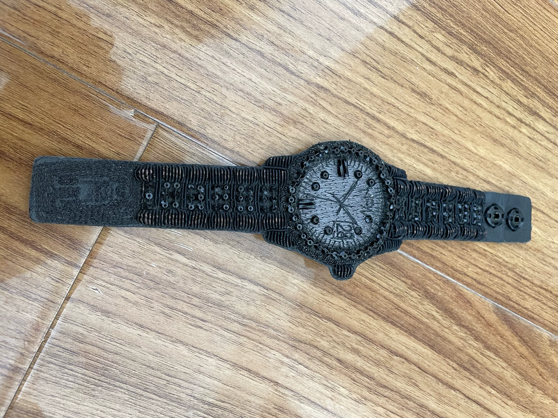 Walter Van Beirendonck All-Black Watch — front