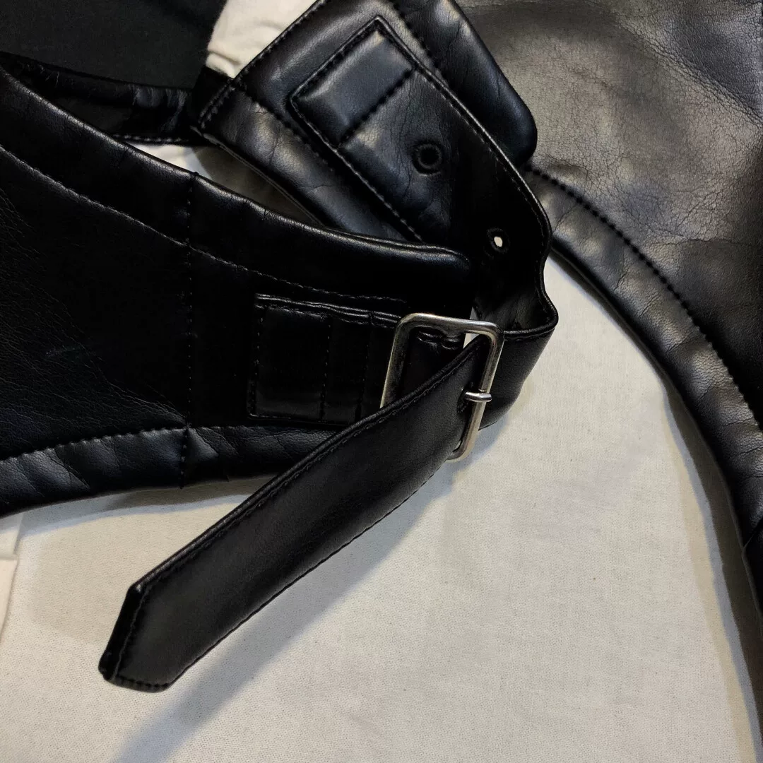 Comme des Garçons 18FW Leather Vest — back