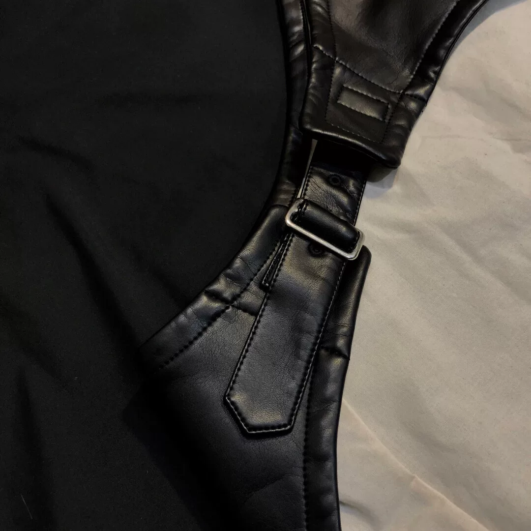 Comme des Garçons 18FW Leather Vest — label
