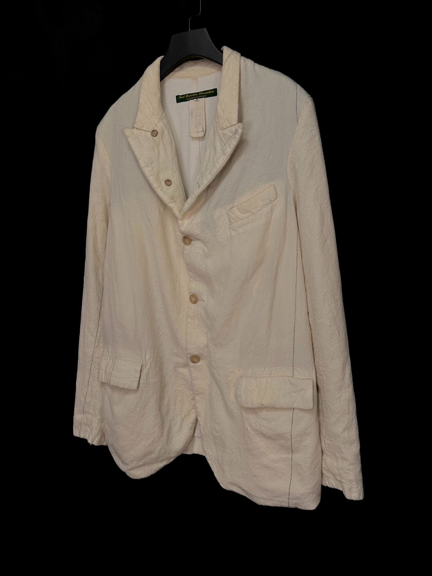 Paul Harnden Early Stripe Felted Blazer — back