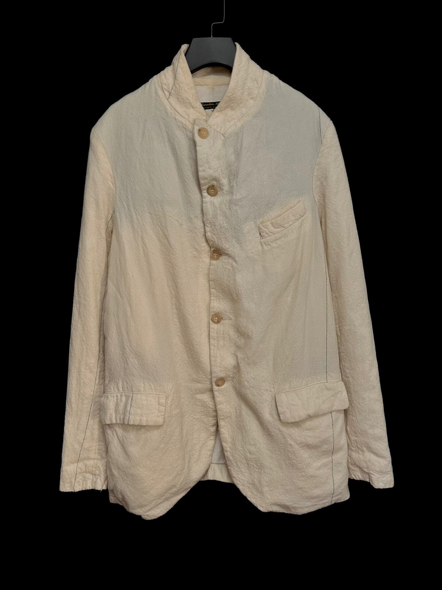 Paul Harnden Early Stripe Felted Blazer — front