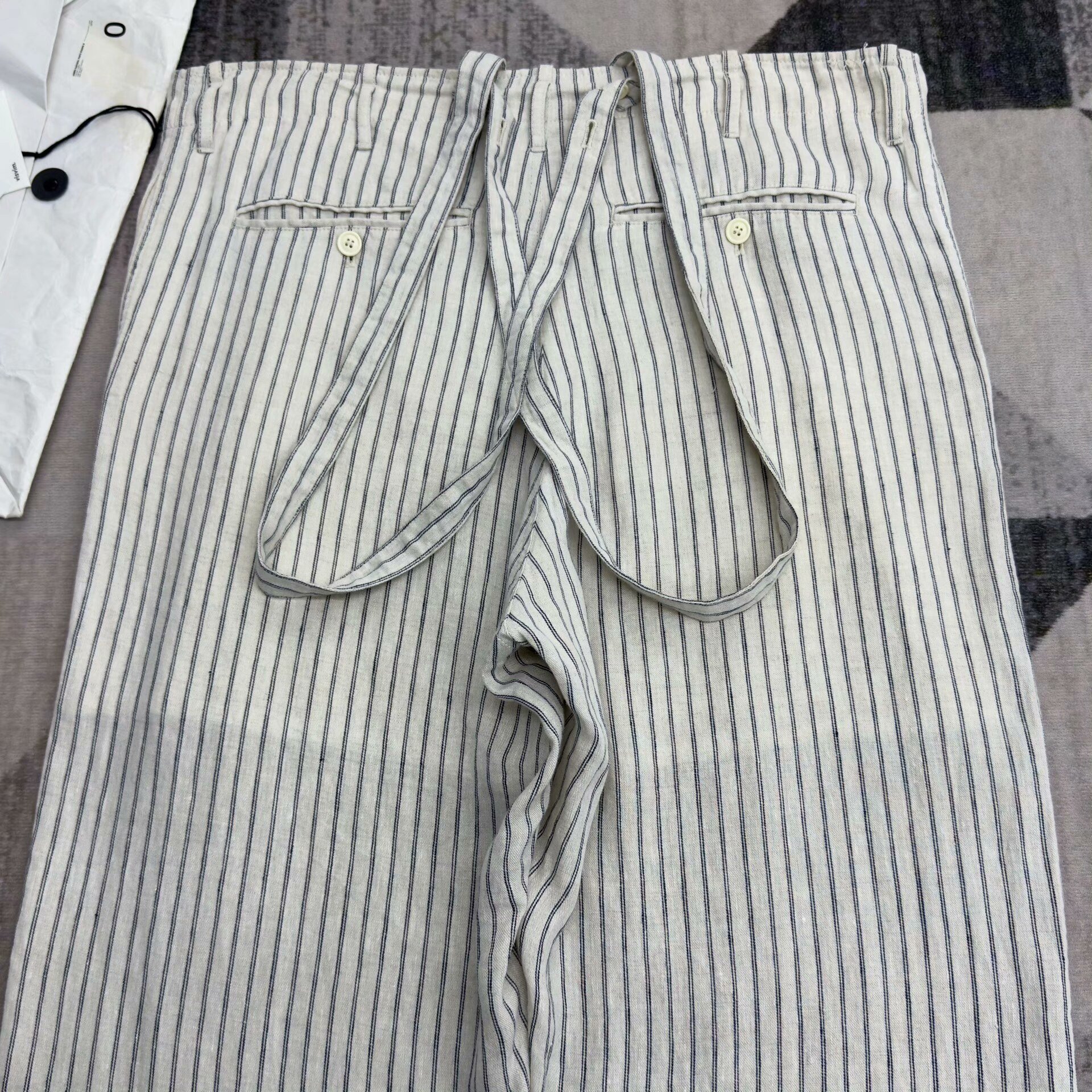 Visvim 21SS Jumbo Pastoral Ivory Overalls — detail