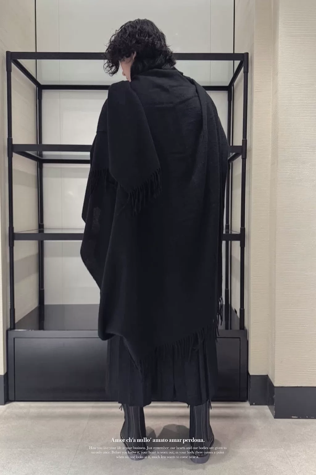 Yohji Yamamoto 24AW Wool Hakama Skirt-Pants — label