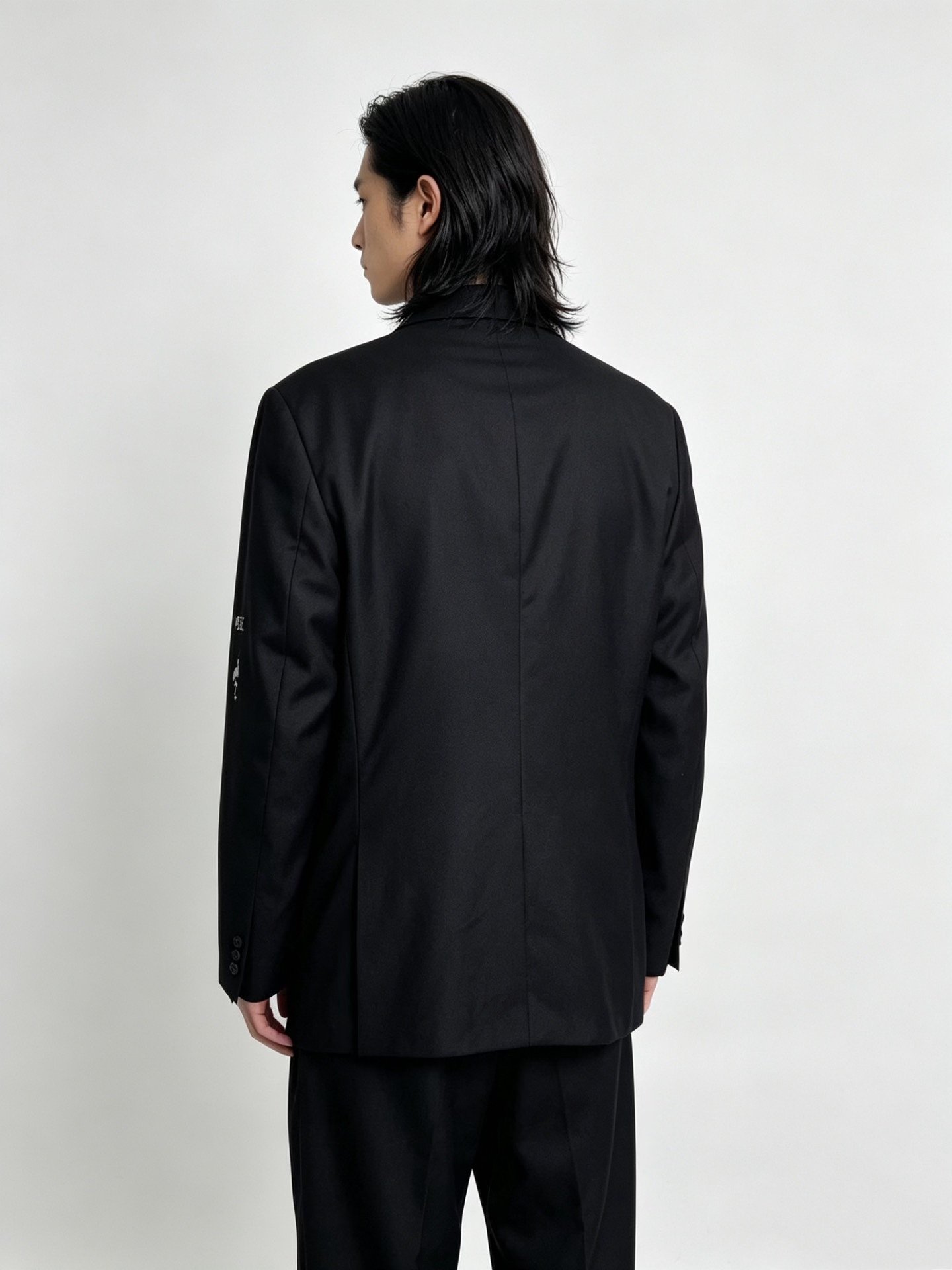Yohji Yamamoto 91AW Embroidery Flannel Jacket — label