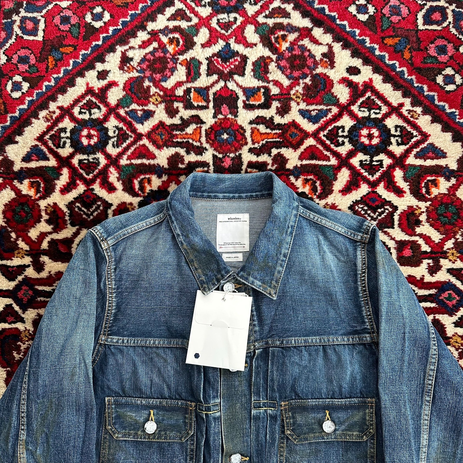 Visvim 19AW 1000dry Denim Jacket — label
