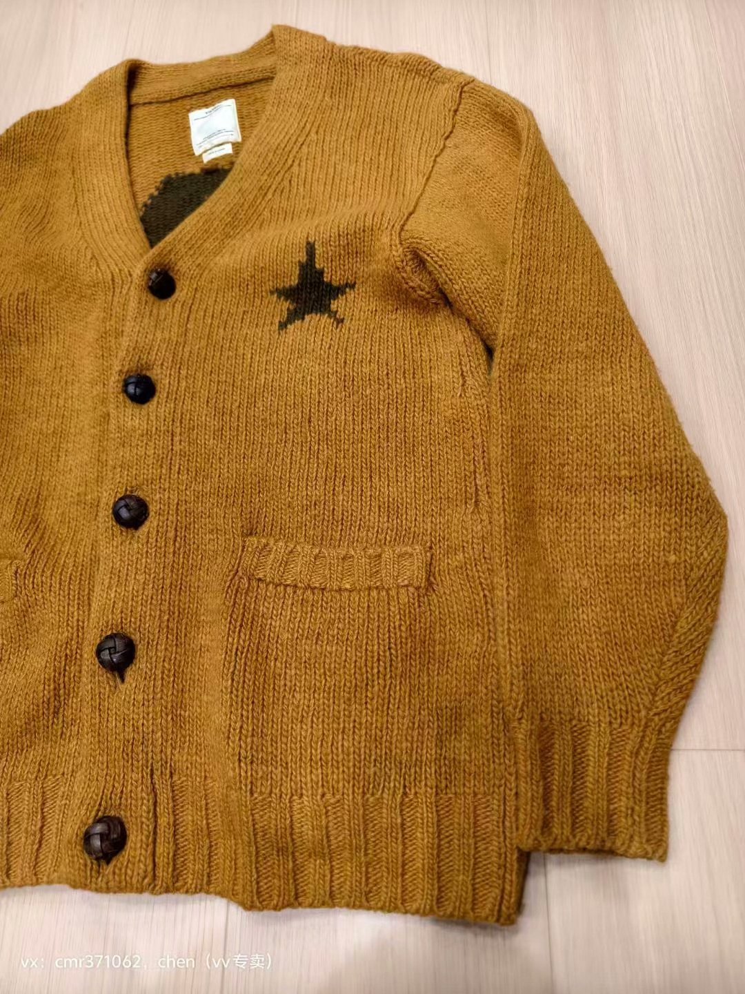 visvim 18AW Selmer Long Cardigan — detail
