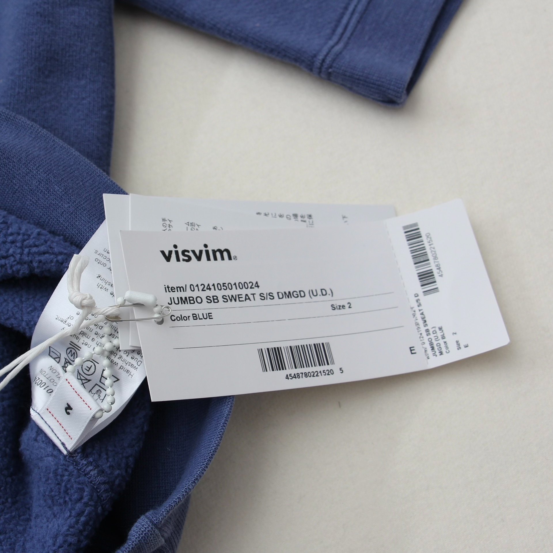 VISVIM 24ss Jumbo SB Sweat S/S — detail