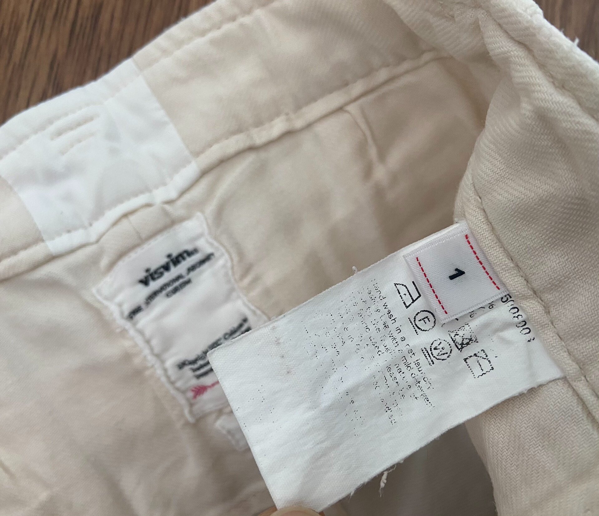 VISVIM Peerless Spot Chino Shorts — detail