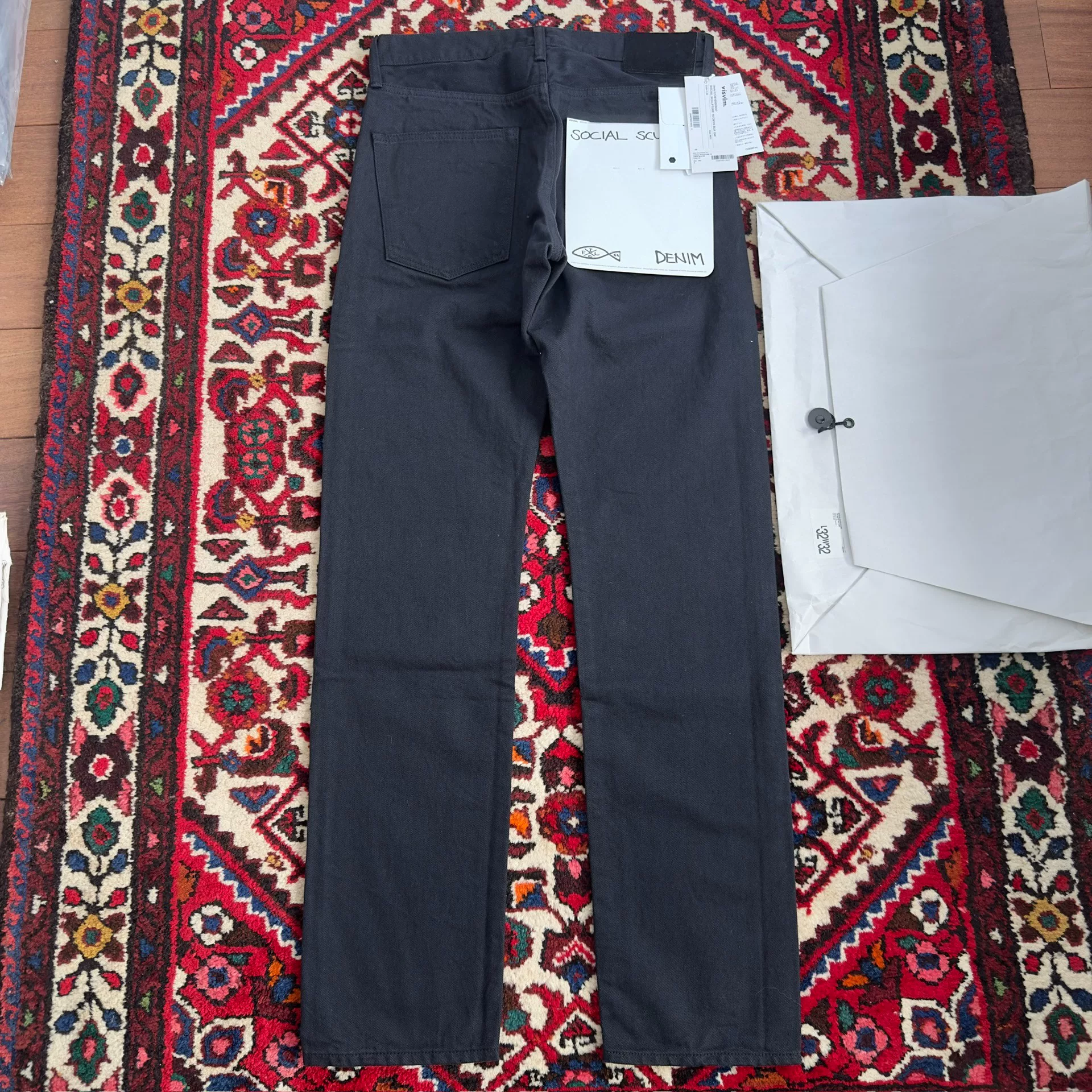 visvim 24ss 19CMYK BLK Jeans w32l32 — detail