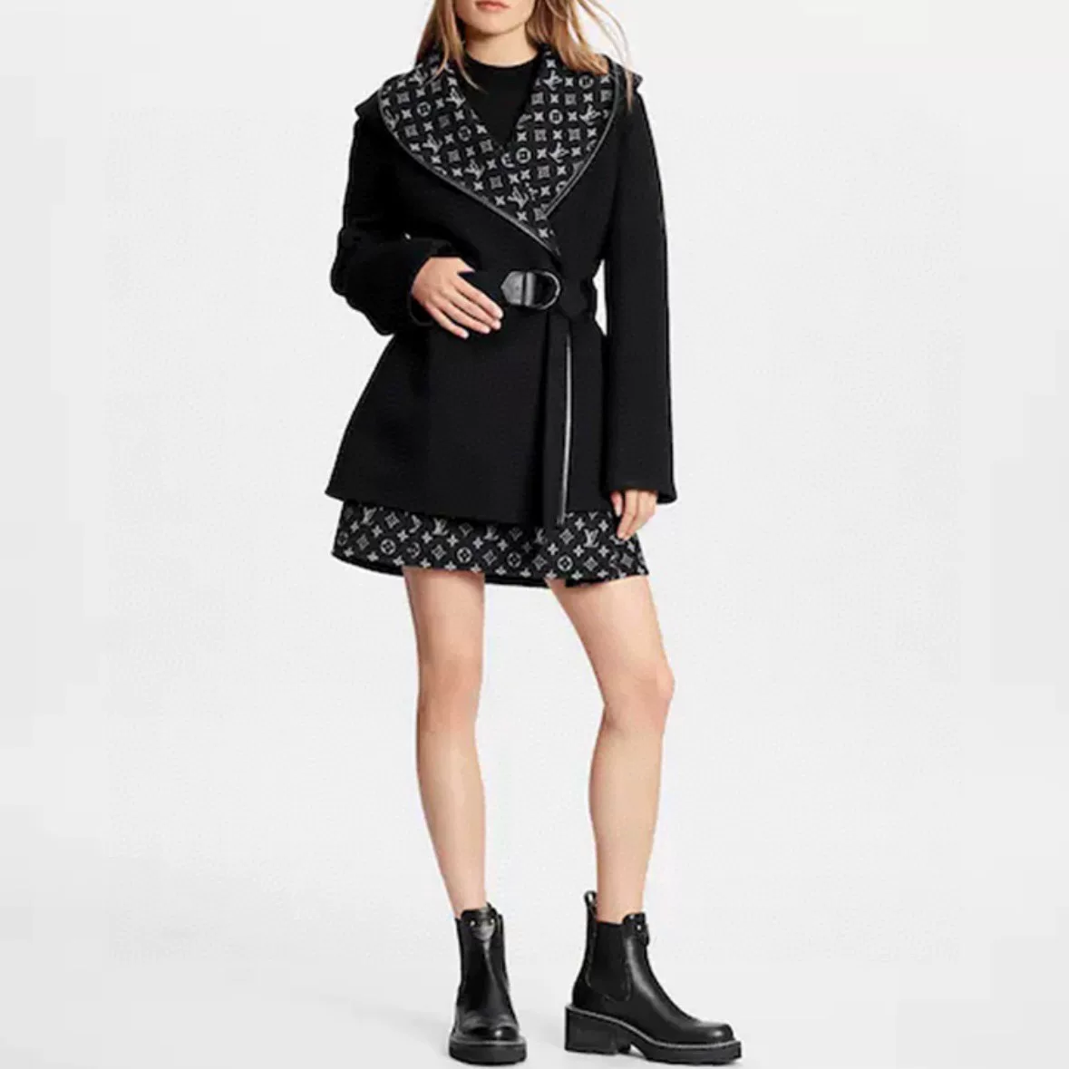 Louis Vuitton Cashmere Wrap Hooded Coat