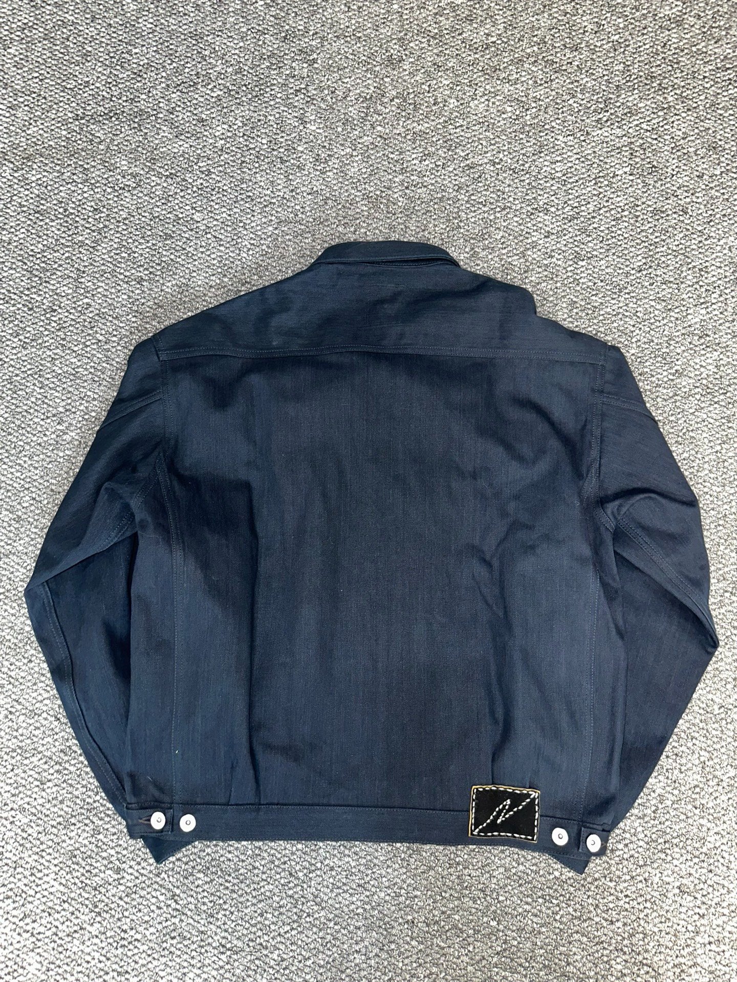 visvim 101xx ND ict Indigo Dyed Jacket — label