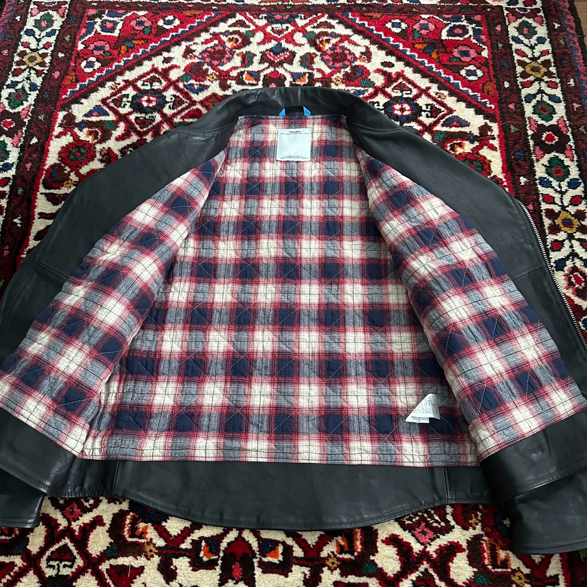visvim 10AW Strabler Motorcycle Leather Jacket — back