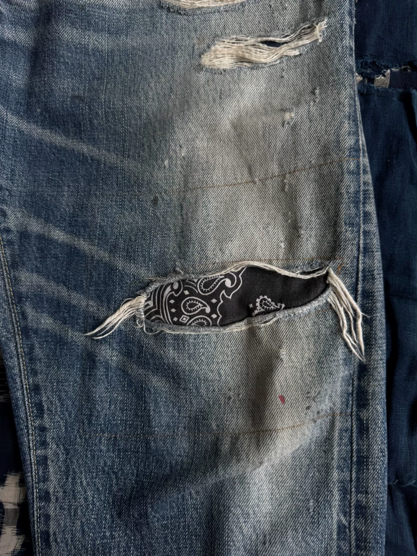 visvim 20AW ICT Journeyman Black Jeans — detail