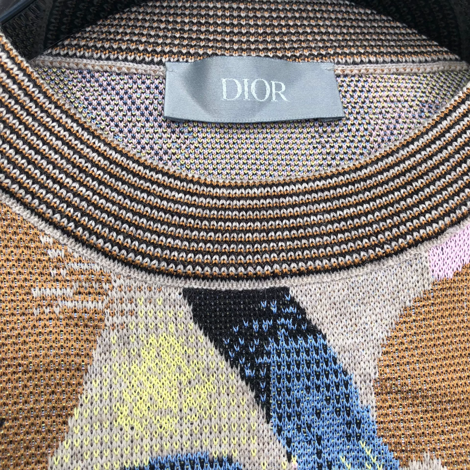 Dior Floral Graffiti Knit Sweater — back