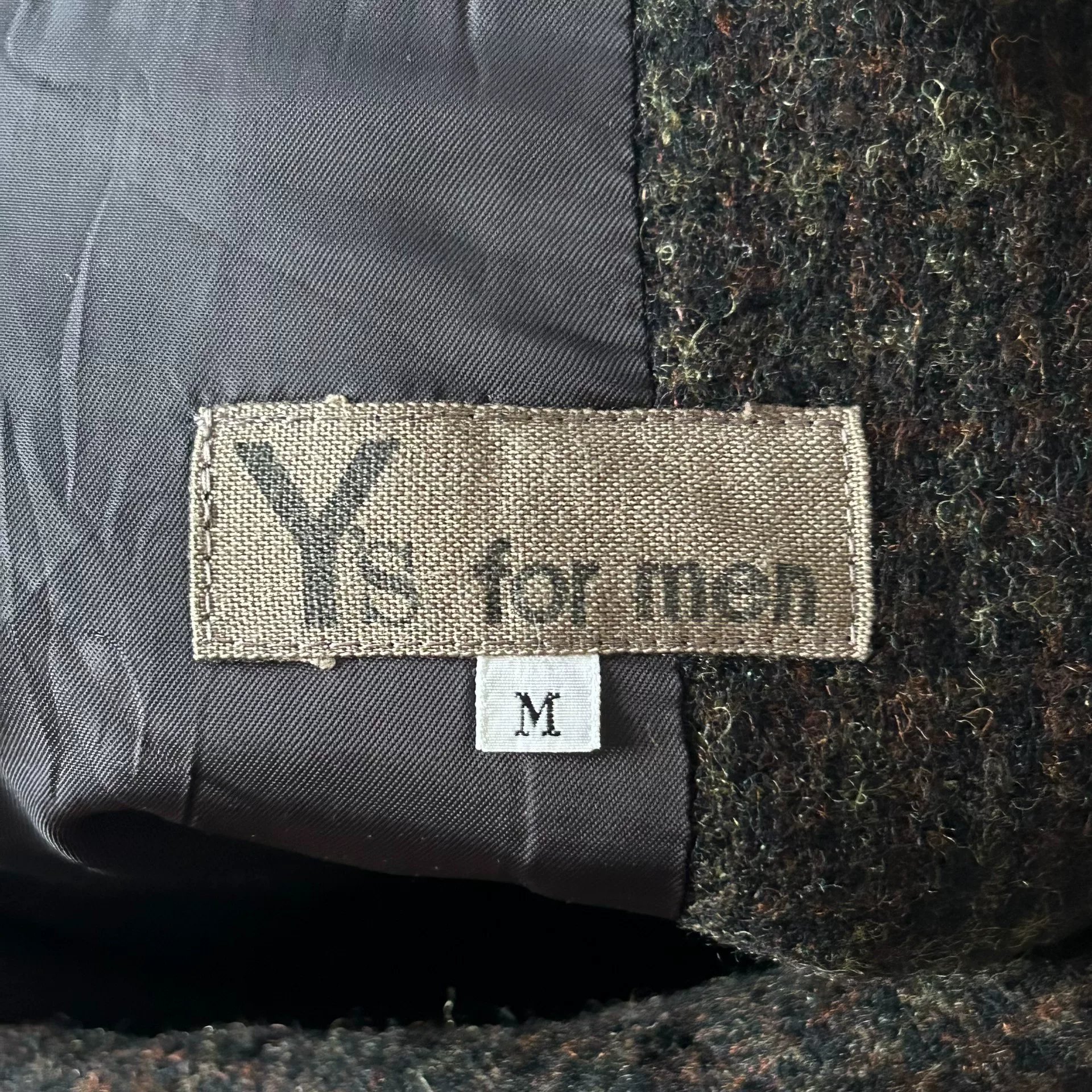 Yohji Yamamoto 80s Vintage Check Blazer — back