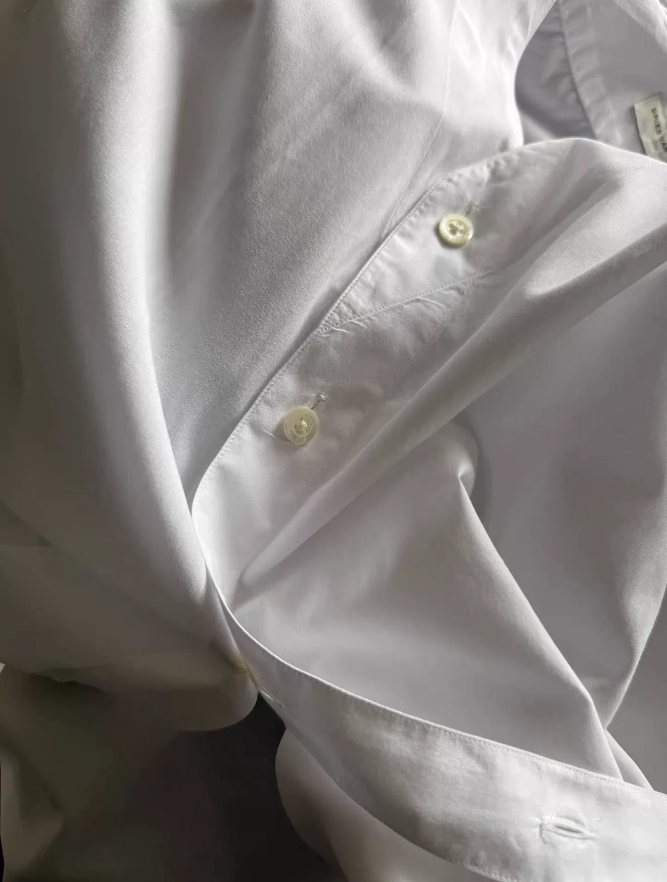 Dries Van Noten Double-Breasted Cotton Shirt — back