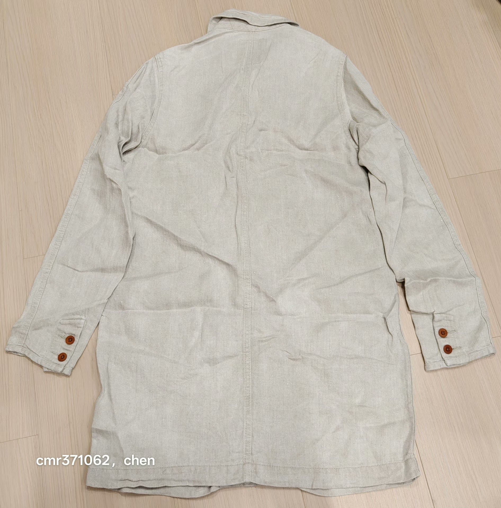 VISVIM LCC SHOP COAT — label