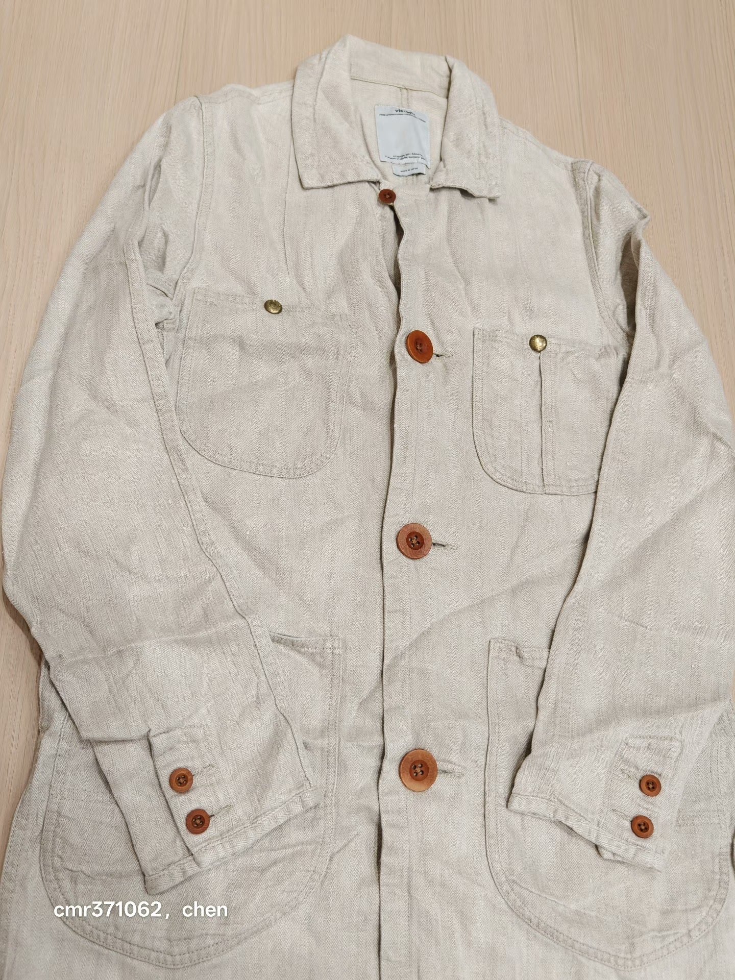 VISVIM LCC SHOP COAT — back