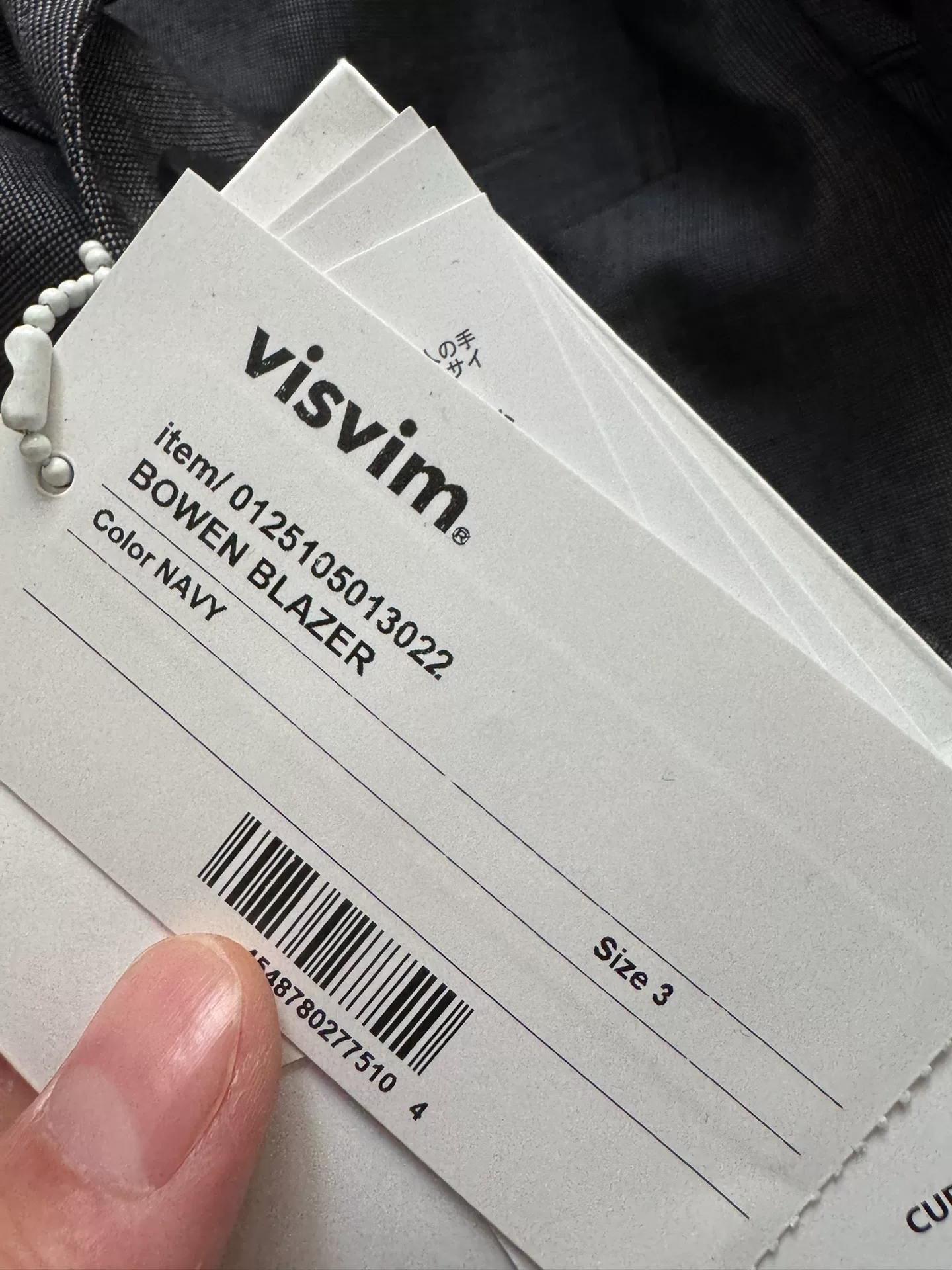 VISVIM 25SS BOWEN BLAZER — back