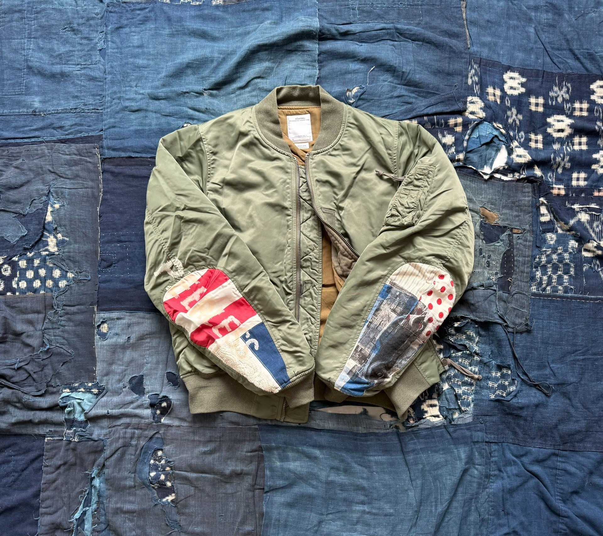 VISVIM 19SS THORSON JKT COLLAGE MA1 Jacket — front