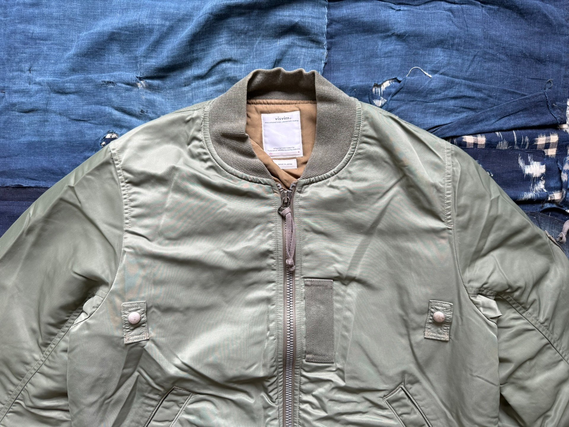 VISVIM 19SS THORSON JKT COLLAGE MA1 Jacket — label