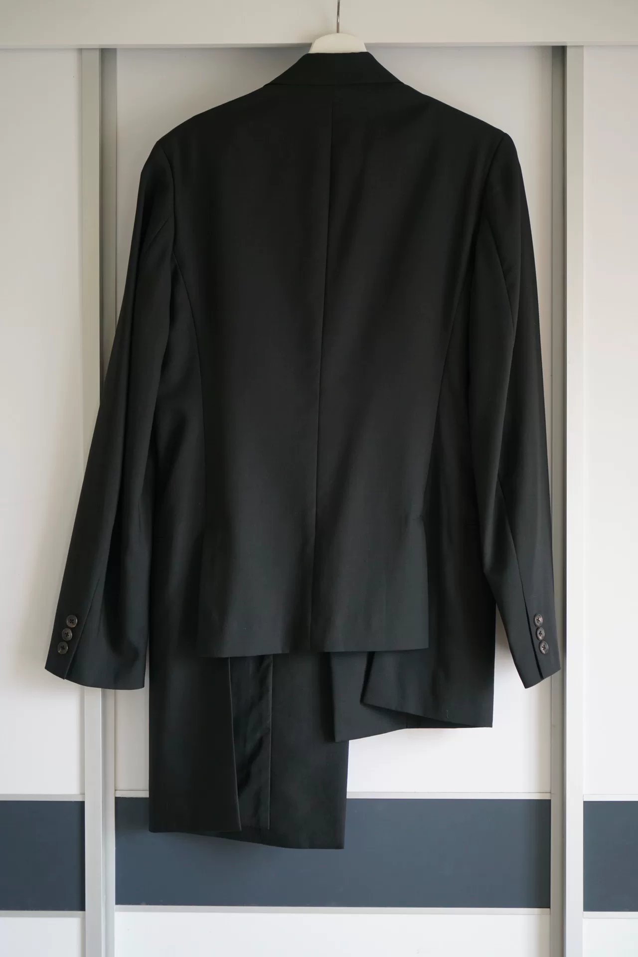 Yohji Yamamoto 09SS Asymmetric Wool Blazer — front