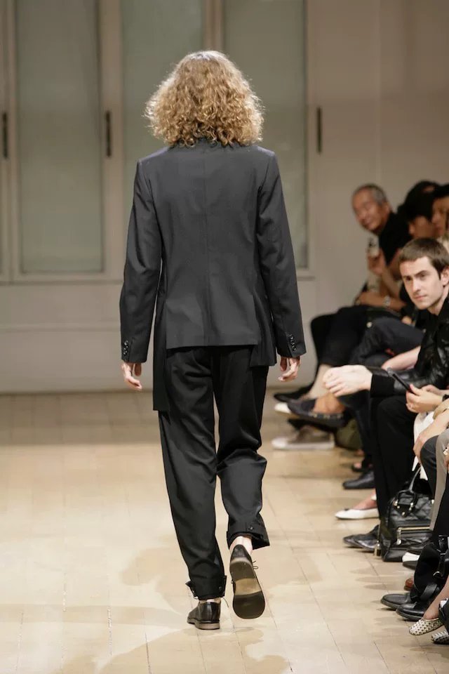 Yohji Yamamoto 09SS Asymmetric Wool Blazer — back