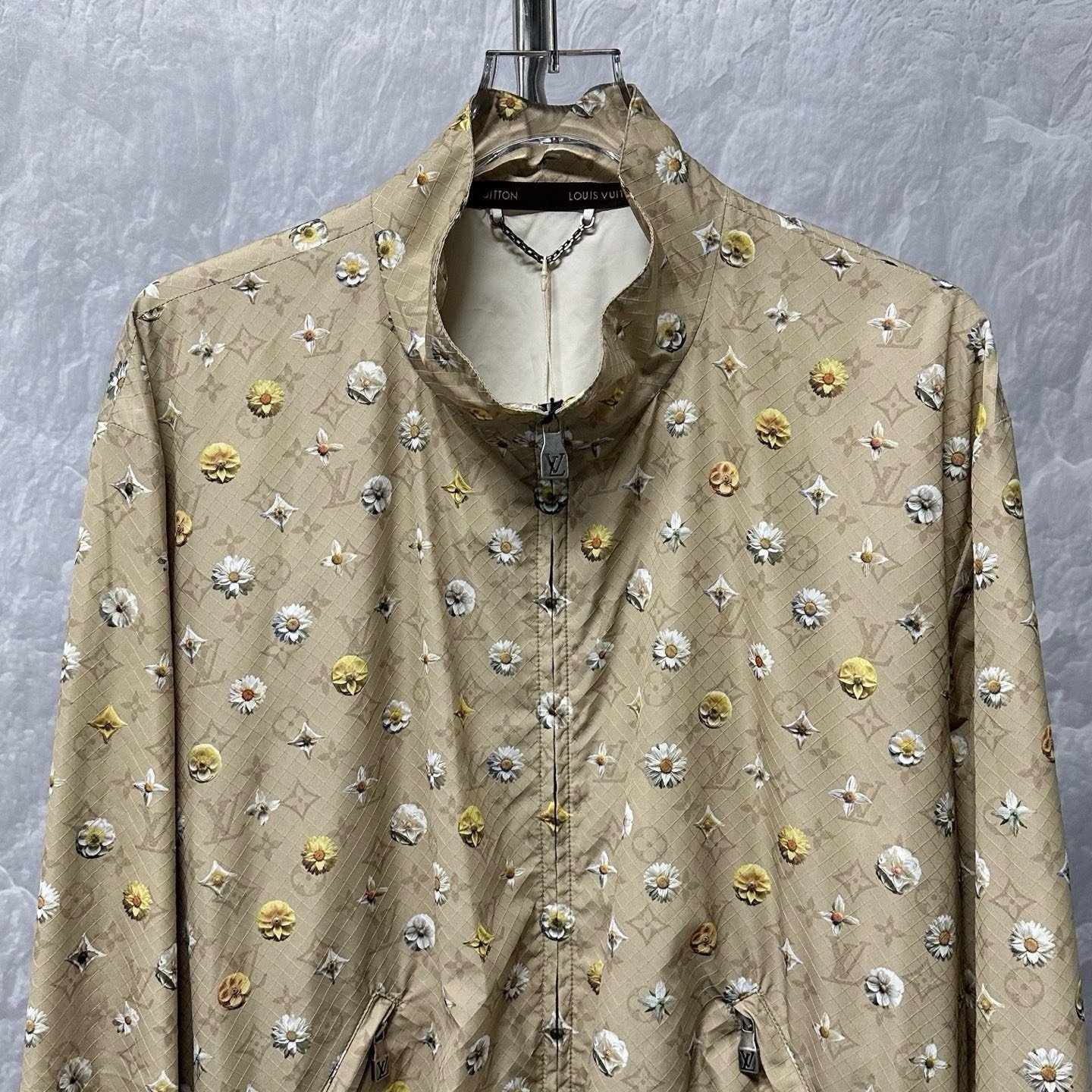 Louis Vuitton FW26 Daisy Print Zip Jacket — front