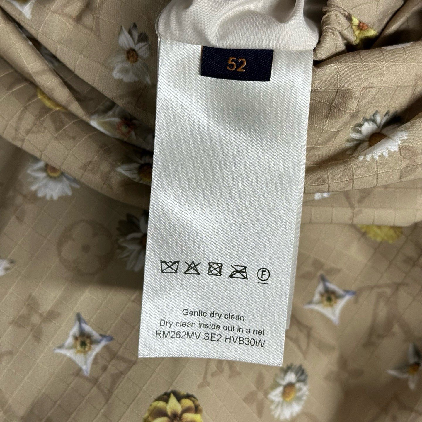 Louis Vuitton FW26 Daisy Print Zip Jacket — back