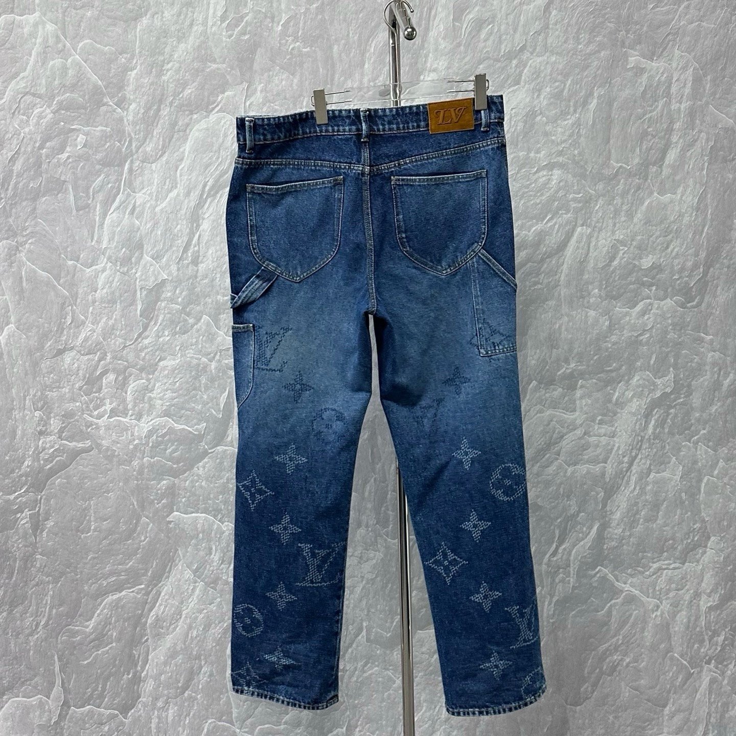 Louis Vuitton Gradient Monogram Denim Pants — back