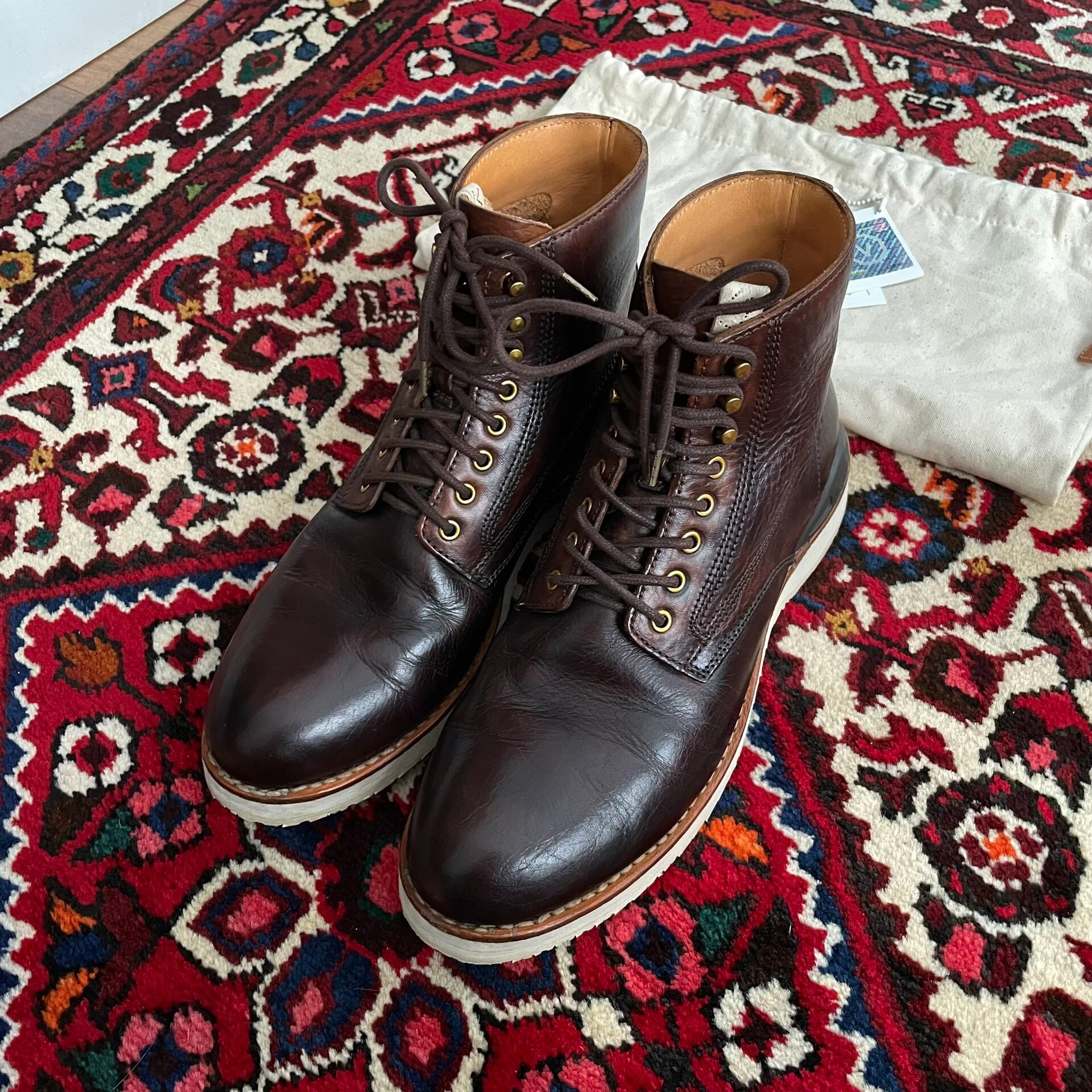 visvim 19AW Virgil Boots Dark Brown — front