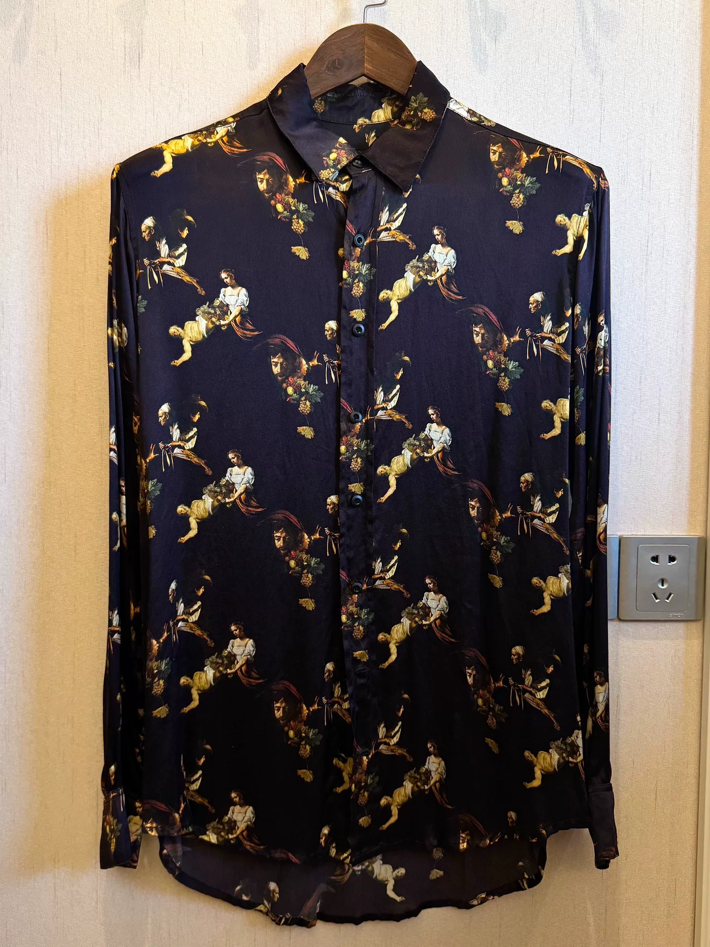 Geoffrey b small Caravaggio Silk Shirt