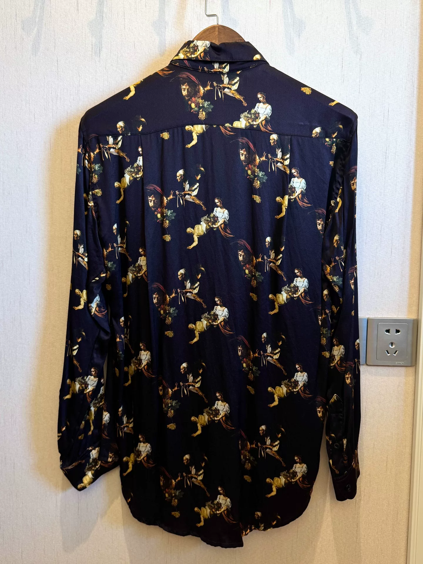 Geoffrey b small Caravaggio Silk Shirt — front