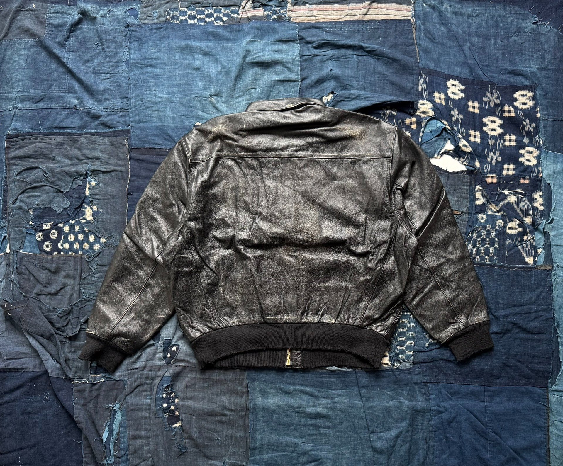 MADNESS LEATHER A2 AVIATOR JACKET — front